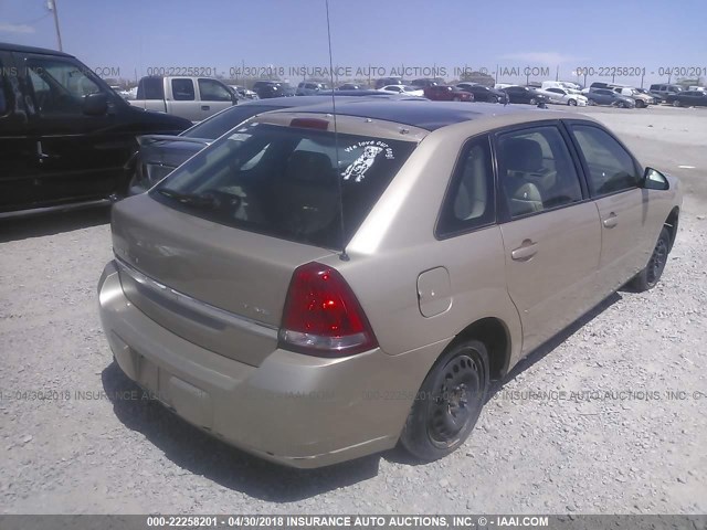 1G1ZU64815F149514 - 2005 CHEVROLET MALIBU MAXX LT GOLD photo 4