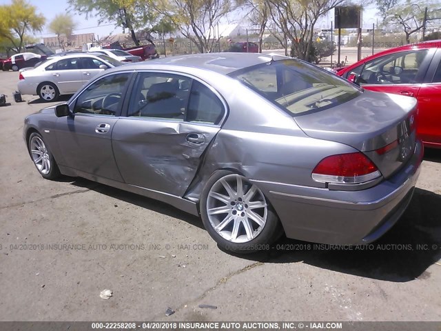 WBAGN63473DR10823 - 2003 BMW 745 LI GRAY photo 3