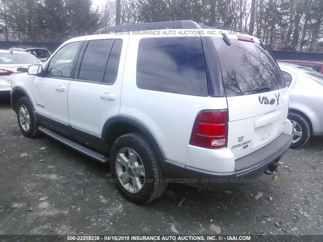 1FMDU73E55UB30695 - 2005 FORD EXPLORER XLT/XLT SPORT/NBX WHITE photo 3