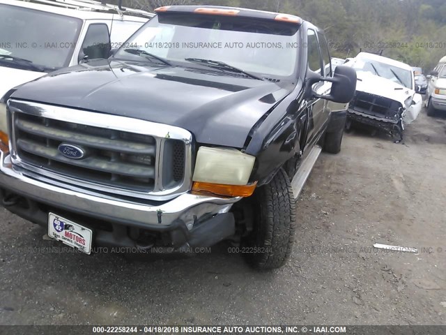 1FTWW33FXYED99606 - 2000 FORD F350 SUPER DUTY BLACK photo 6