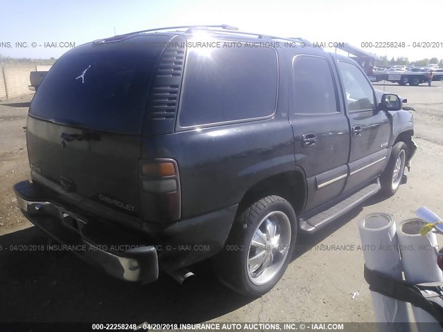 1GNEC13T31R129461 - 2001 CHEVROLET TAHOE C1500 BLACK photo 4