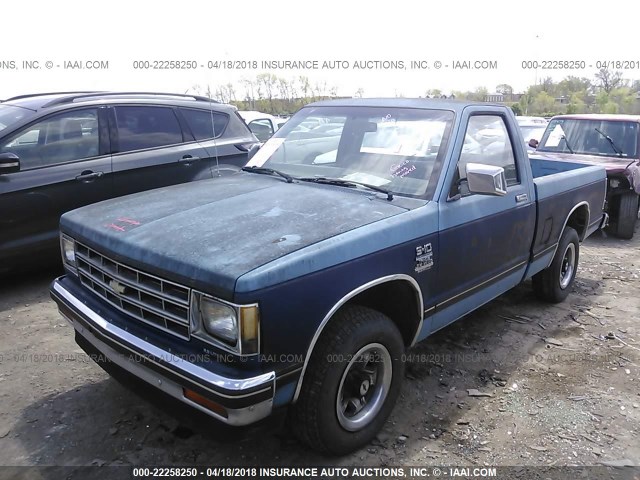 1GCCS14B3E2117236 - 1984 CHEVROLET S TRUCK S10 Light Blue photo 2