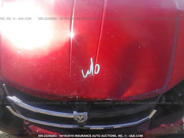 1B3LC56R88N121544 - 2008 DODGE AVENGER SXT RED photo 10