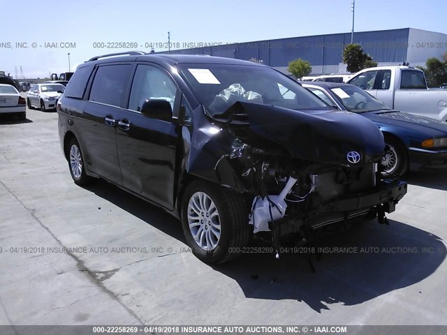 5TDYZ3DC5HS808481 - 2017 TOYOTA SIENNA XLE/LIMITED BLACK photo 1