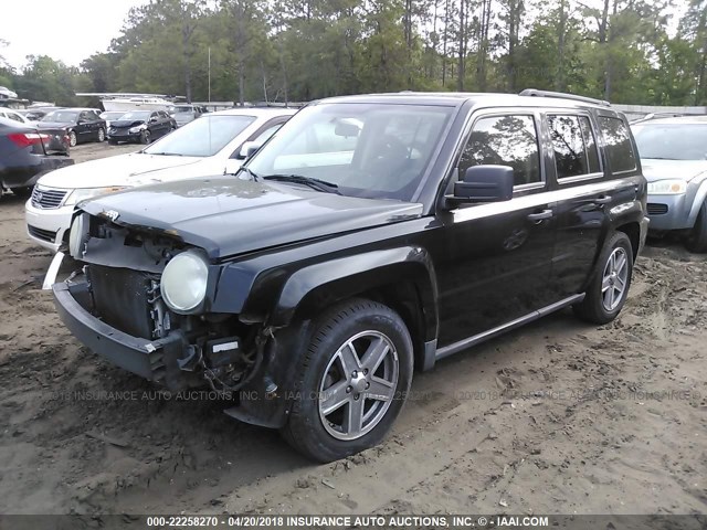 1J8FT28W98D699101 - 2008 JEEP PATRIOT SPORT BLACK photo 2