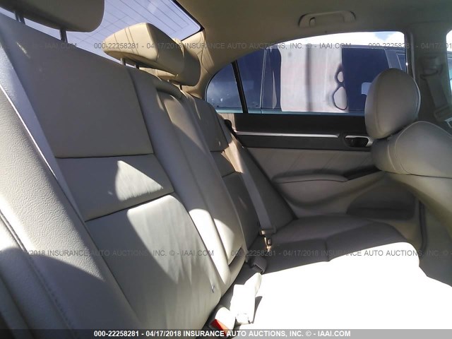 2HGFA16979H500492 - 2009 HONDA CIVIC EXL 白色 照片 8