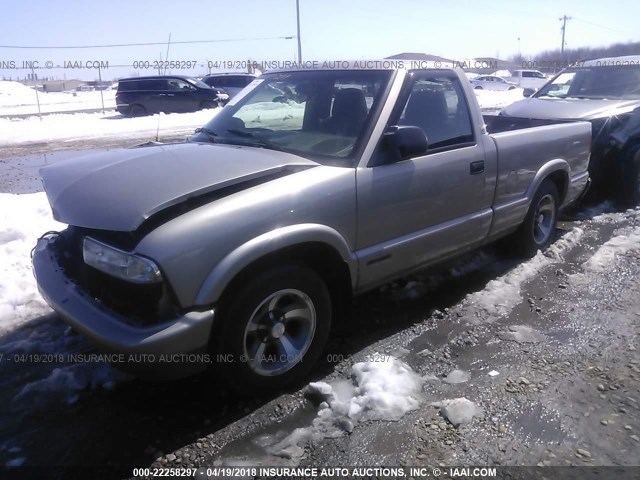 1GCCS1444XK167633 - 1999 CHEVROLET S TRUCK S10 TAN photo 2