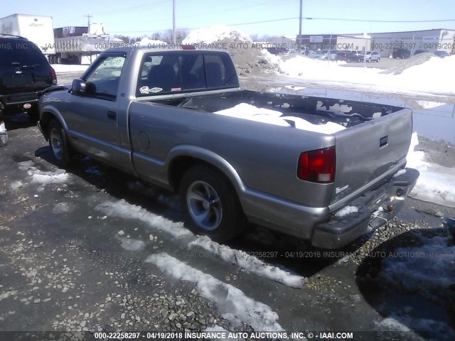 1GCCS1444XK167633 - 1999 CHEVROLET S TRUCK S10 TAN photo 3