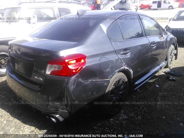 JF1VA1A60F9818303 - 2015 SUBARU WRX GRAY photo 4