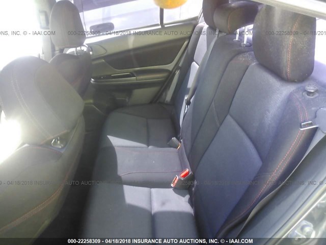 JF1VA1A60F9818303 - 2015 SUBARU WRX GRAY photo 8