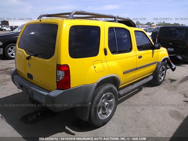 5N1MD28T13C657954 - 2003 NISSAN XTERRA SE/SC YELLOW photo 4