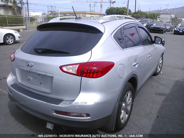 JNKAJ09E28M305518 - 2008 INFINITI EX35 JOURNEY SILVER photo 4