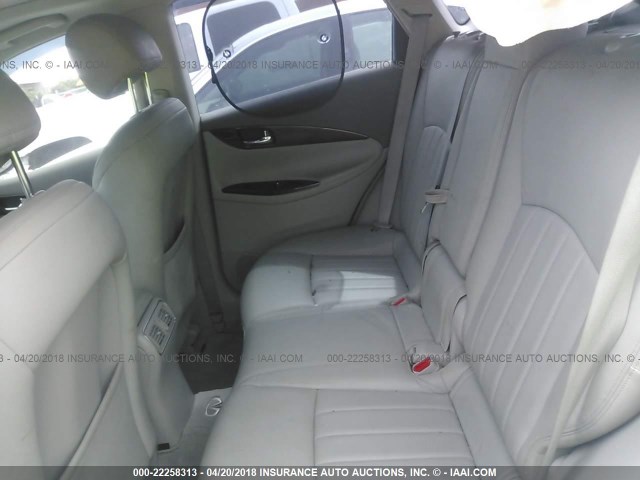 JNKAJ09E28M305518 - 2008 INFINITI EX35 JOURNEY SILVER photo 8