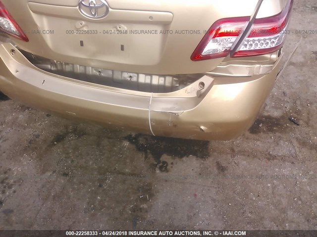 4T1BF3EK7AU511584 - 2010 TOYOTA CAMRY SE/LE/XLE BEIGE photo 6