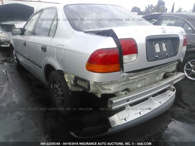 JHMEJ6679WS011486 - 1998 HONDA CIVIC LX SILVER photo 3