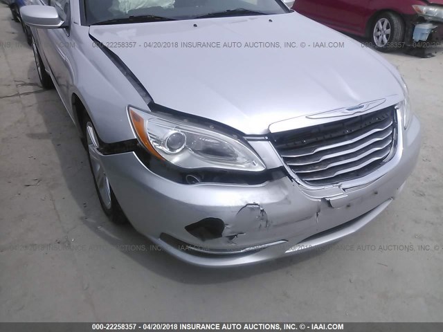 1C3BC1FGXBN614641 - 2011 CHRYSLER 200 TOURING SILVER photo 6