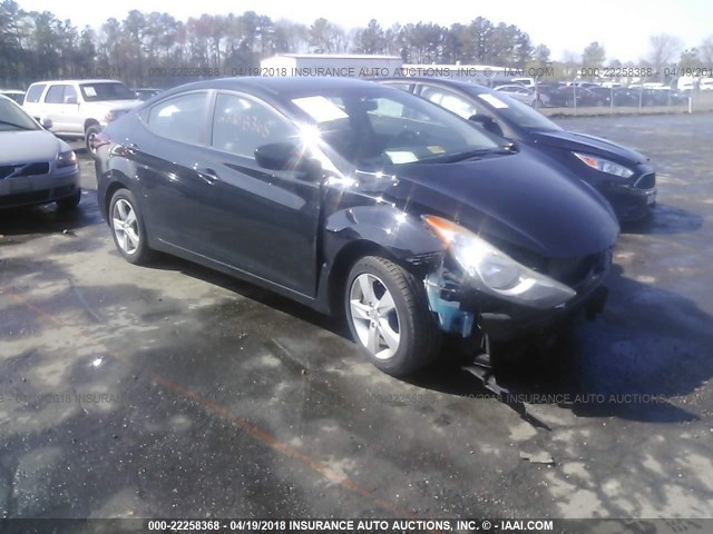 5NPDH4AE9BH046539 - 2011 HYUNDAI ELANTRA GLS/LIMITED BLACK photo 1