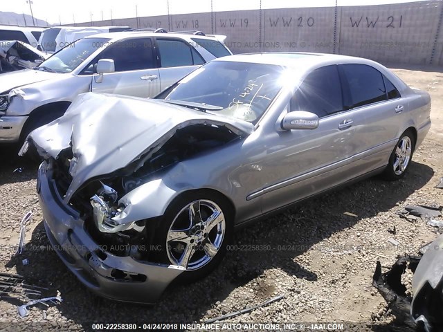 WDBNG75J24A434186 - 2004 MERCEDES-BENZ S 500 SILVER photo 2