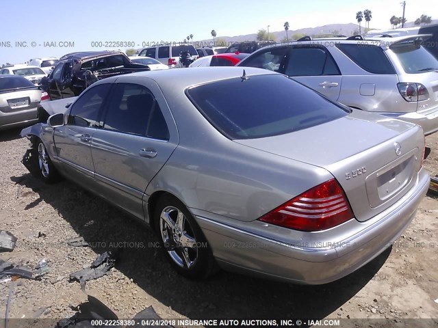 WDBNG75J24A434186 - 2004 MERCEDES-BENZ S 500 SILVER photo 3
