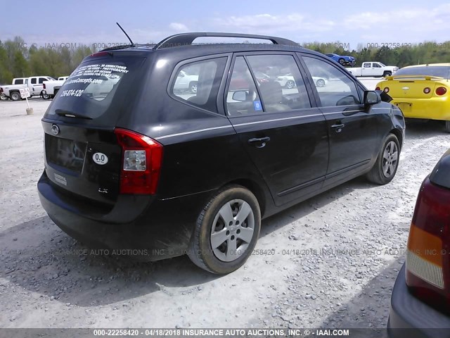 KNAFG528897255521 - 2009 KIA RONDO LX/EX BLACK photo 4