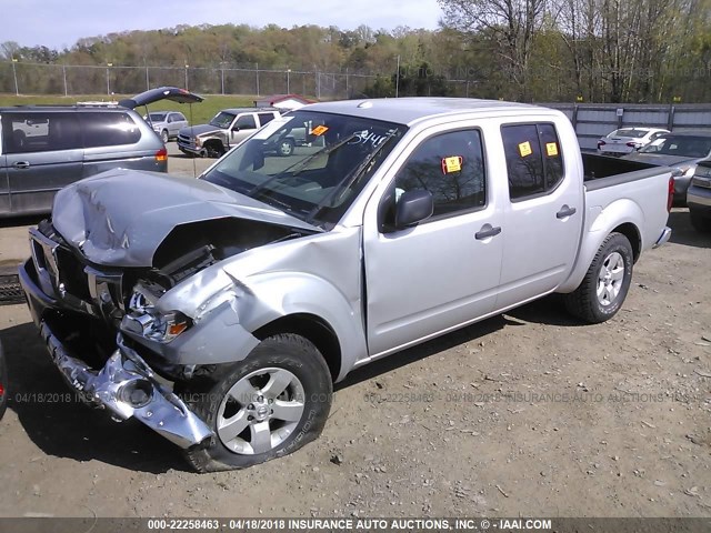 1N6AD0ER9BC433444 - 2011 NISSAN FRONTIER S/SV/SL/PRO-4X SILVER photo 2