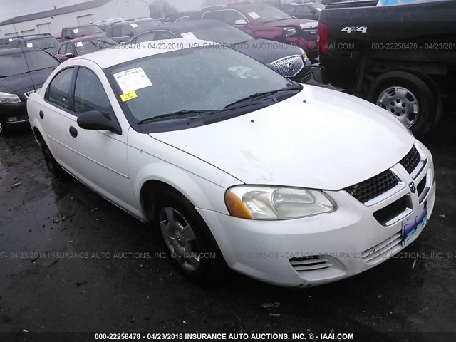 1B3EL36X64N319898 - 2004 DODGE STRATUS SE WHITE photo 1