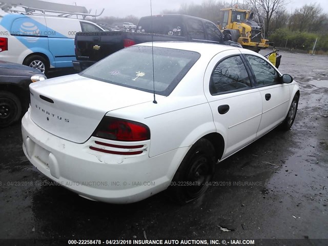 1B3EL36X64N319898 - 2004 DODGE STRATUS SE WHITE photo 4