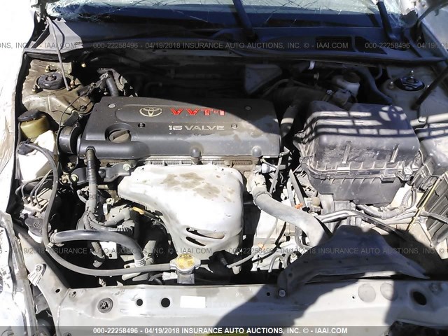 4T1BE32K86U145763 - 2006 TOYOTA CAMRY LE/XLE/SE ვერცხლისფერი ფოტო 10