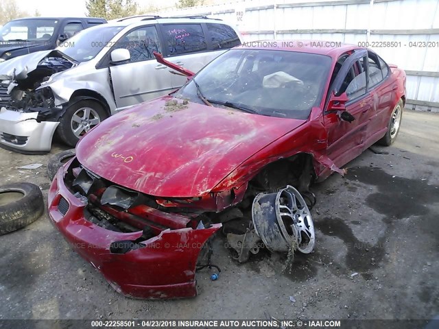 1G2WP52K3YF248791 - 2000 PONTIAC GRAND PRIX GT RED photo 2