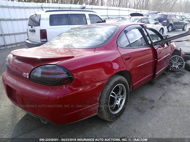 1G2WP52K3YF248791 - 2000 PONTIAC GRAND PRIX GT RED photo 4