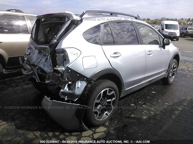 JF2GPANC3G8225576 - 2016 SUBARU CROSSTREK LIMITED SILVER photo 4