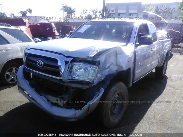 5TETX62N79Z609751 - 2009 TOYOTA TACOMA PRERUNNER ACCESS CAB SILVER photo 2