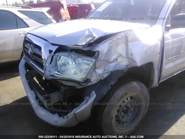 5TETX62N79Z609751 - 2009 TOYOTA TACOMA PRERUNNER ACCESS CAB SILVER photo 6