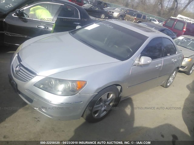 JH4KB165X5C020398 - 2005 ACURA RL SILVER photo 2