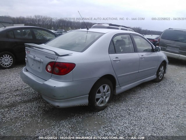 2T1BR30E06C629378 - 2006 TOYOTA COROLLA CE/LE/S SILVER photo 4