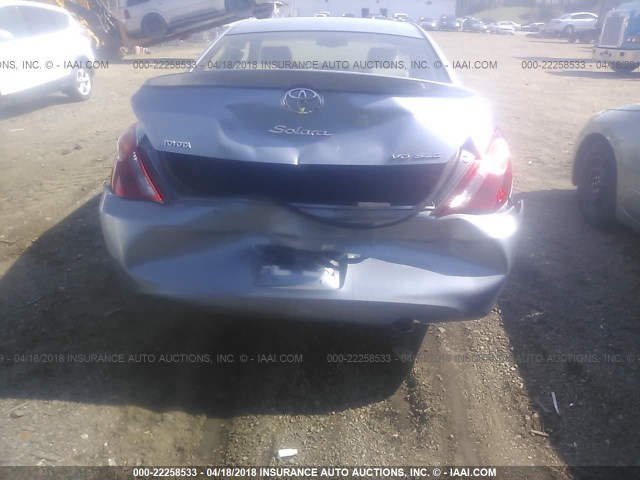 4T1CA30P54U002247 - 2004 TOYOTA CAMRY SOLARA SE/SLE ღია ლურჯი ფოტო 6