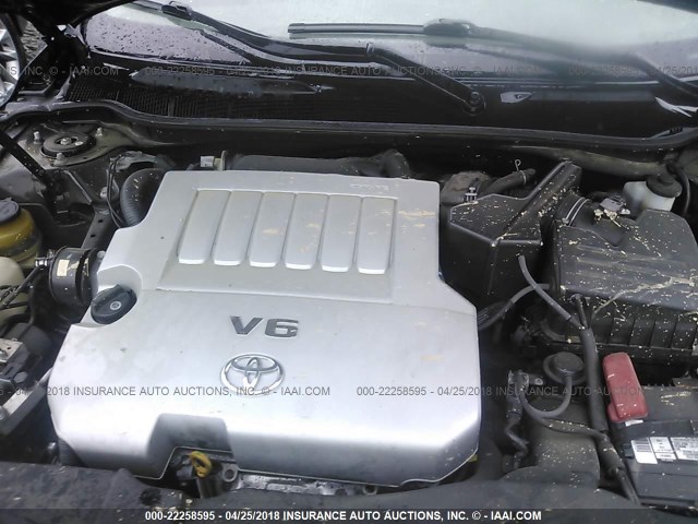 4T1BK46K39U584088 - 2009 TOYOTA CAMRY SE/LE/XLE BLACK photo 10