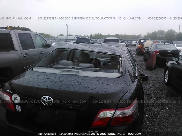 4T1BK46K39U584088 - 2009 TOYOTA CAMRY SE/LE/XLE BLACK photo 6