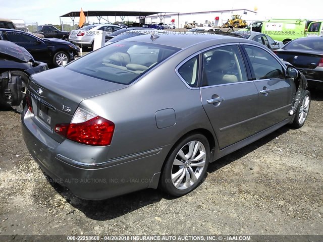 JNKAY01E68M607224 - 2008 INFINITI M35 SPORT GRAY photo 4