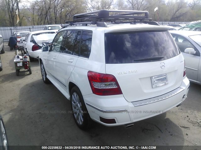 WDCGG8HB9AF247380 - 2010 MERCEDES-BENZ GLK 350 4MATIC WHITE photo 3