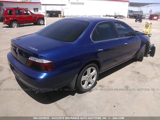 19UUA56812A019910 - 2002 ACURA 3.2TL TYPE-S BLUE photo 4