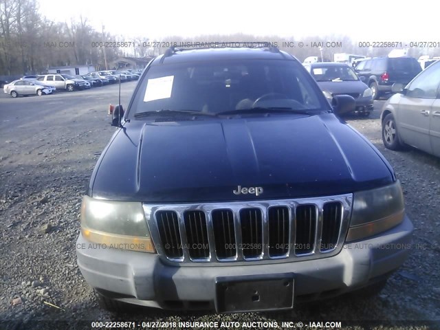 1J4GW48S5YC120648 - 2000 JEEP GRAND CHEROKEE LAREDO BLACK photo 6