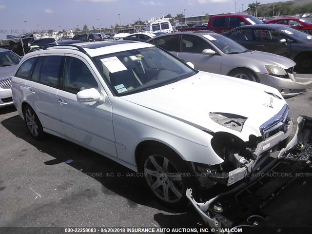 WDBUH87X57X216065 - 2007 MERCEDES-BENZ E 350 4MATIC WAGON WHITE photo 1