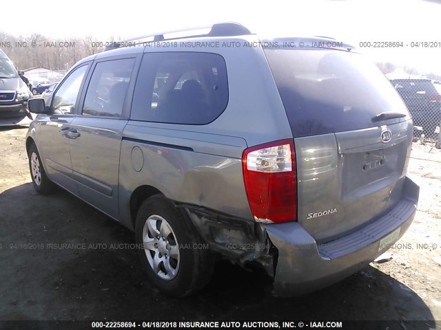 KNDMB233X86257740 - 2008 KIA SEDONA EX/LX GRAY photo 6