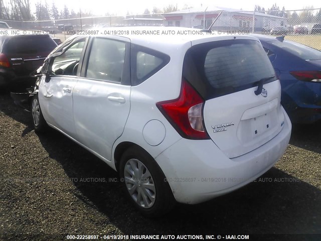 3N1CE2CP3GL402436 - 2016 NISSAN VERSA NOTE S/S PLUS/SV/SL/SR WHITE photo 3