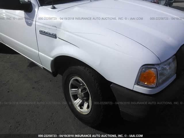 1FTZR15E67PA51799 - 2007 FORD RANGER SUPER CAB WHITE photo 6