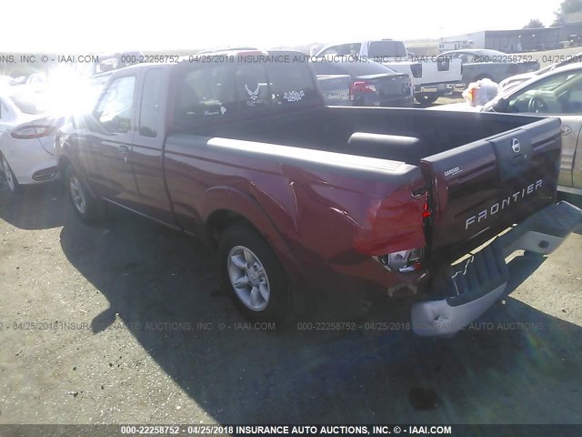 1N6DD26TX3C400036 - 2003 NISSAN FRONTIER KING CAB XE RED photo 3