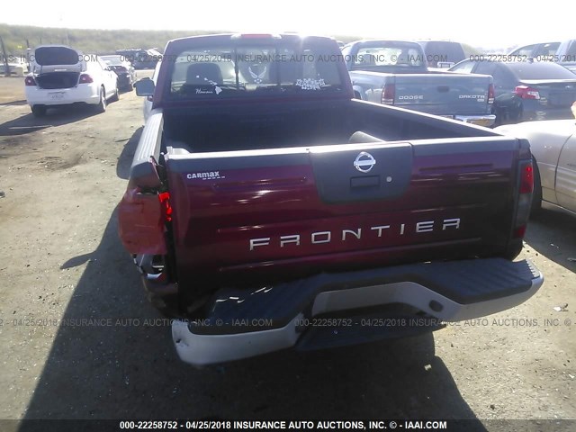 1N6DD26TX3C400036 - 2003 NISSAN FRONTIER KING CAB XE RED photo 6
