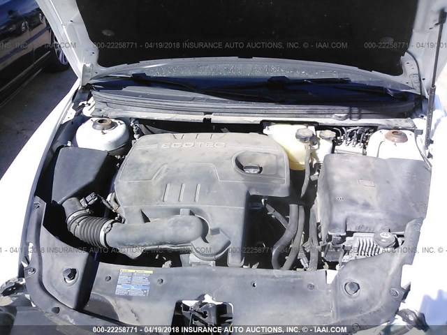 1G1ZC5E07A4155247 - 2010 CHEVROLET MALIBU 1LT 白色 照片 10