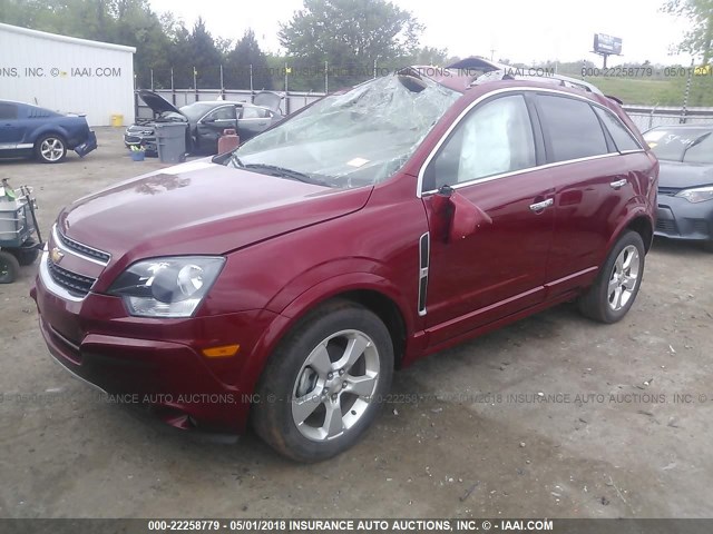 3GNAL3EK9FS523453 - 2015 CHEVROLET CAPTIVA LT RED photo 2